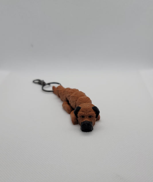 Articulated Brussels Griffon keychain