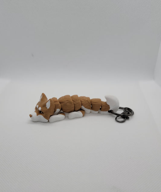 Articulated Alaskan Malamute keychain