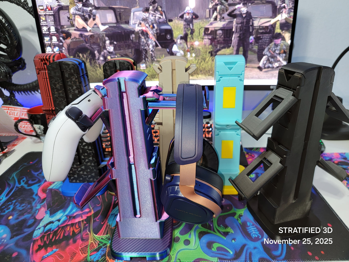 Personalized Stand and Charging Station Gaming Controllers - Gift for Gamers