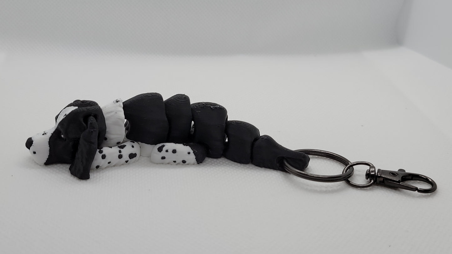 Articulated English Springer Spaniel keychain