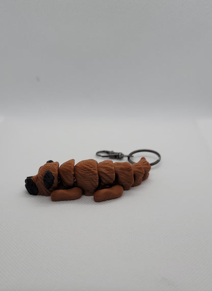 Articulated Brussels Griffon keychain