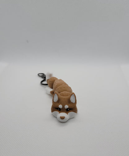 Articulated Alaskan Malamute keychain