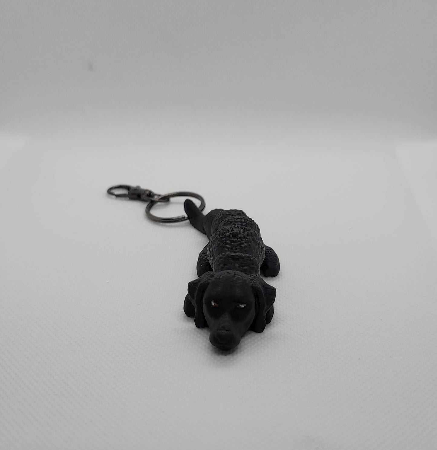 Articulated Curly Coated Retriever Keychain