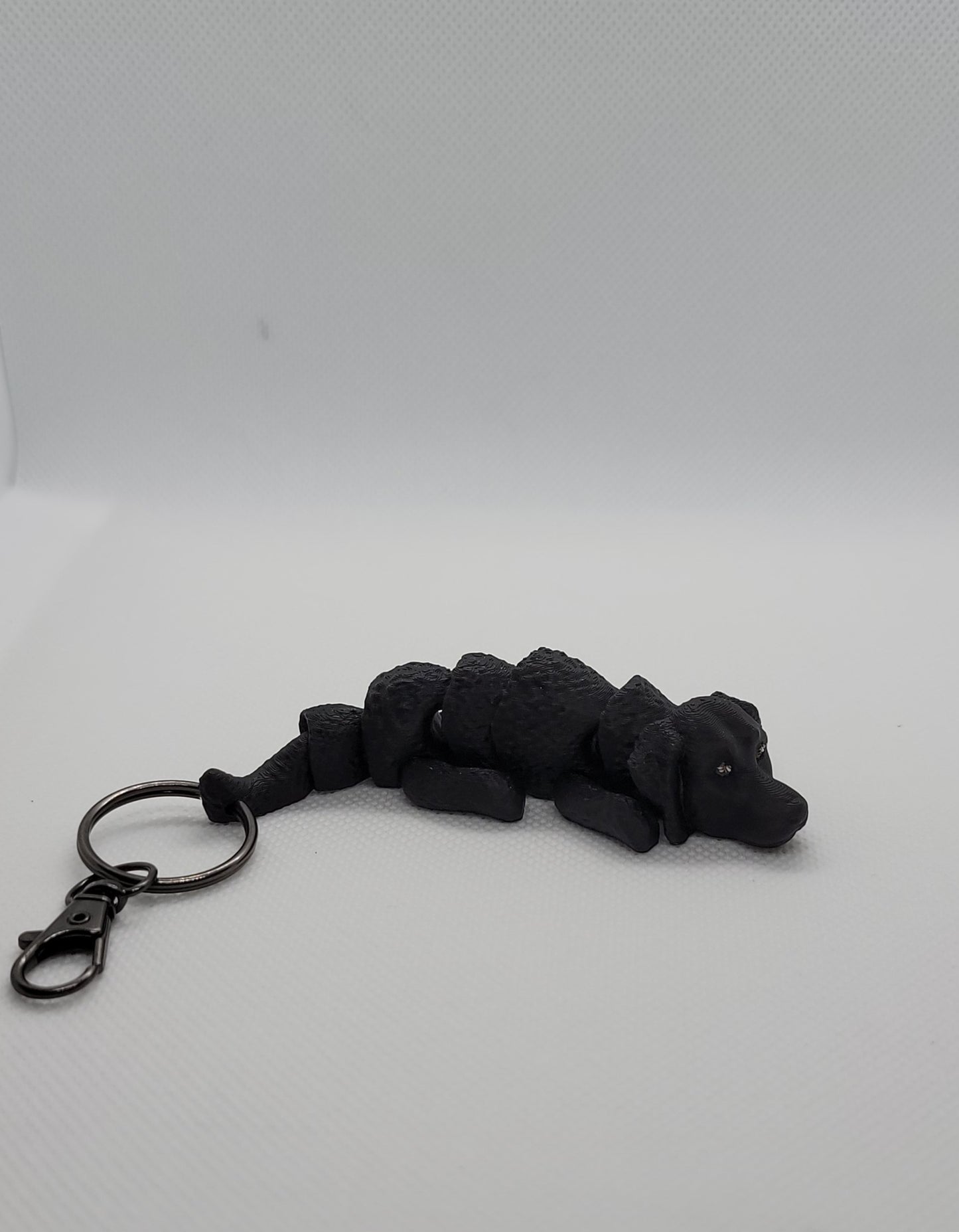 Articulated Curly Coated Retriever Keychain