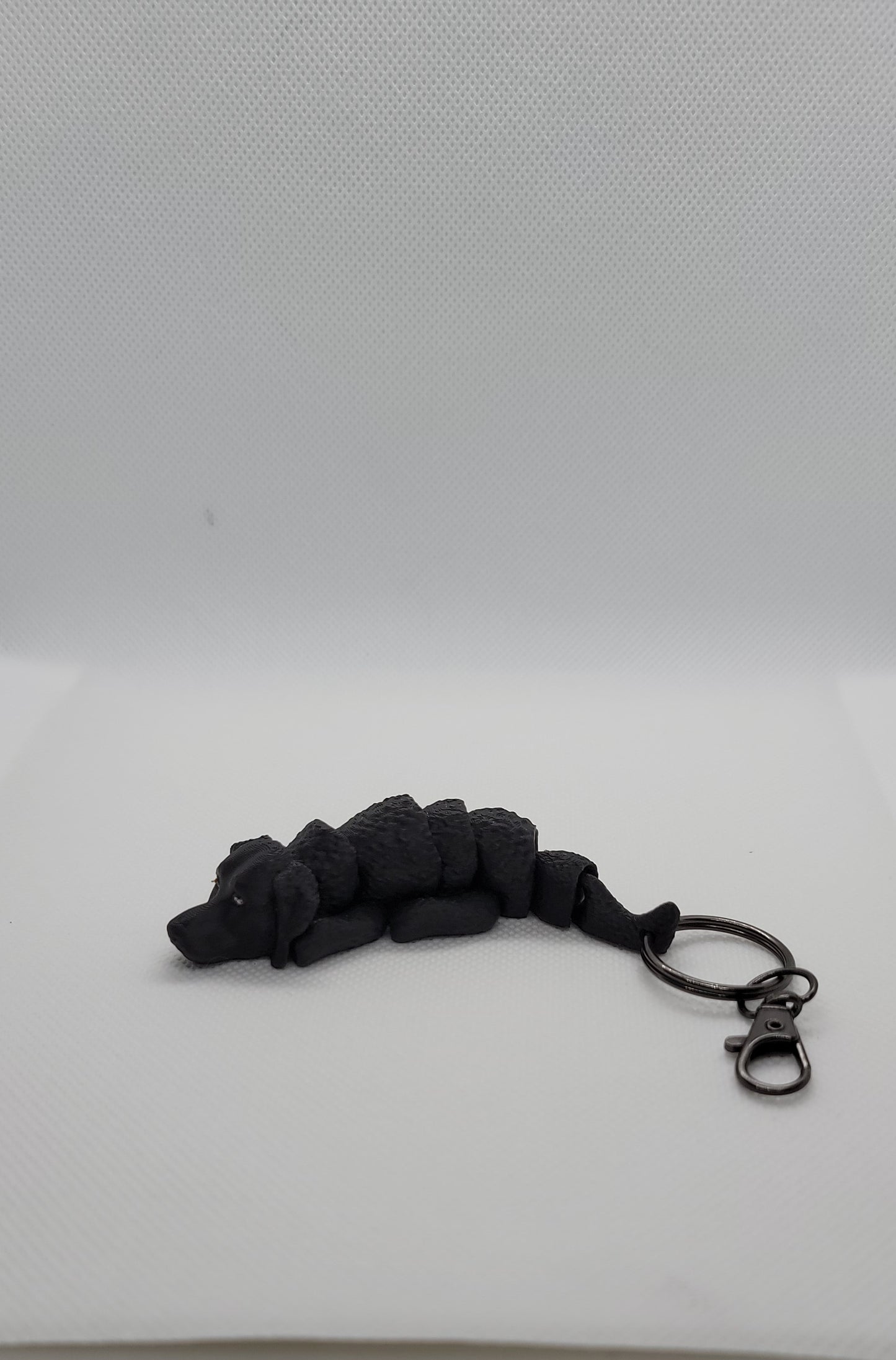 Articulated Curly Coated Retriever Keychain