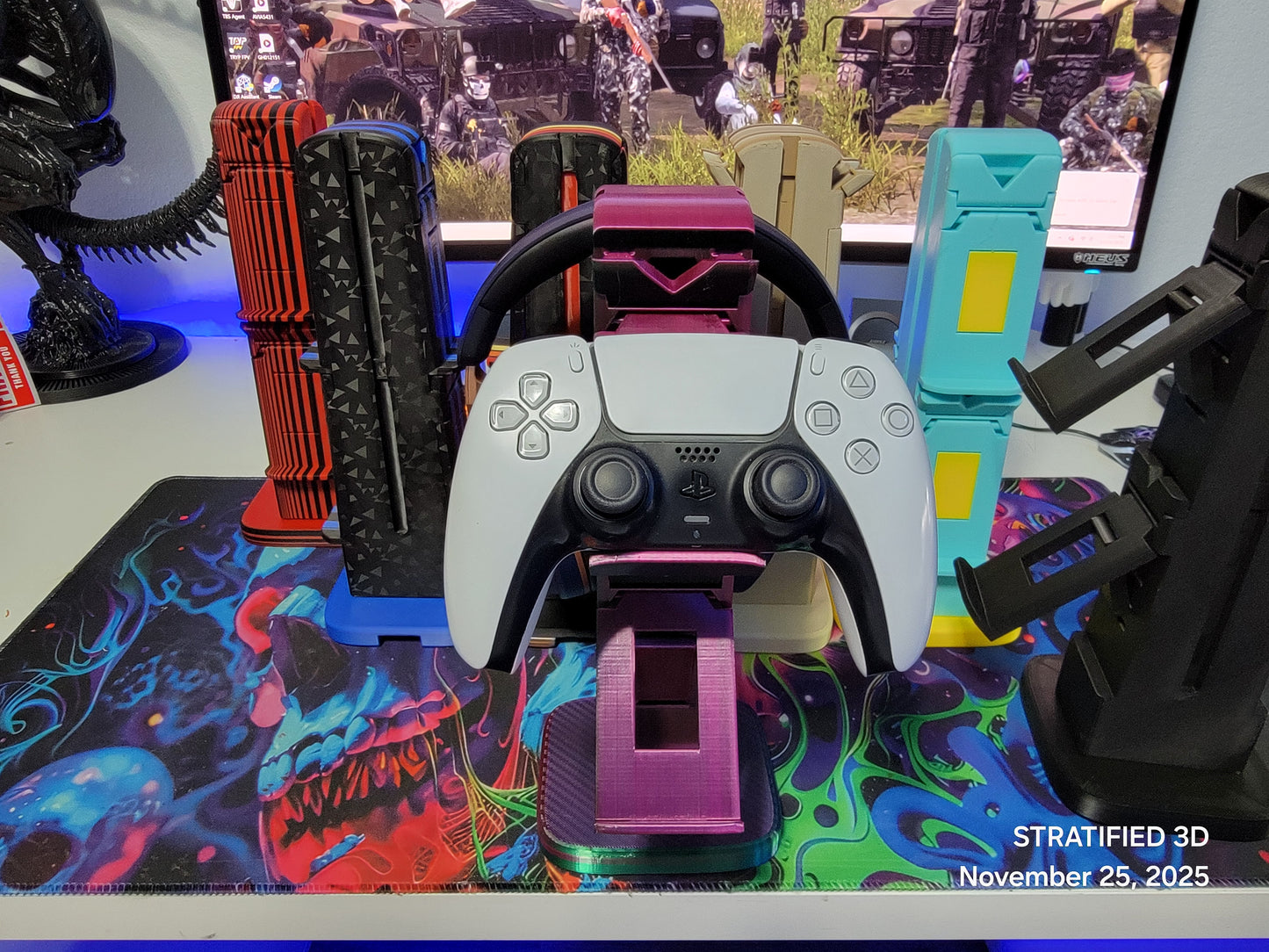 Personalized Stand and Charging Station Gaming Controllers - Gift for Gamers