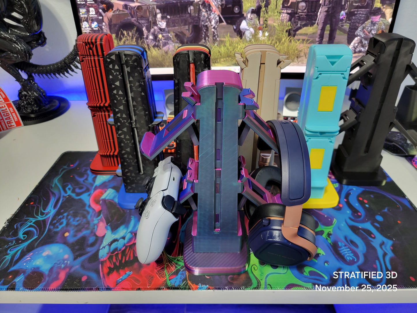 Personalized Stand and Charging Station Gaming Controllers - Gift for Gamers