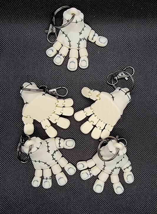 Thing Flexi Figure or Keychain – Addams Family 3D Printed Mini – Gothic Collectible