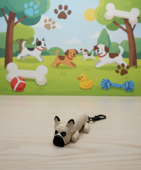 French Bulldog with doggy background