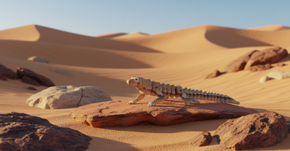 Articulated Komodo dragon