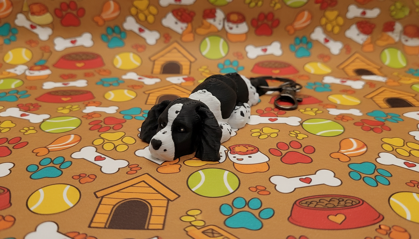 Springer Spaniel with Doggy Background